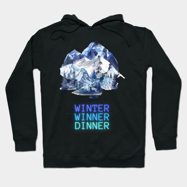 WINTER WINNER DINNER Hoodie by TheRealGWon